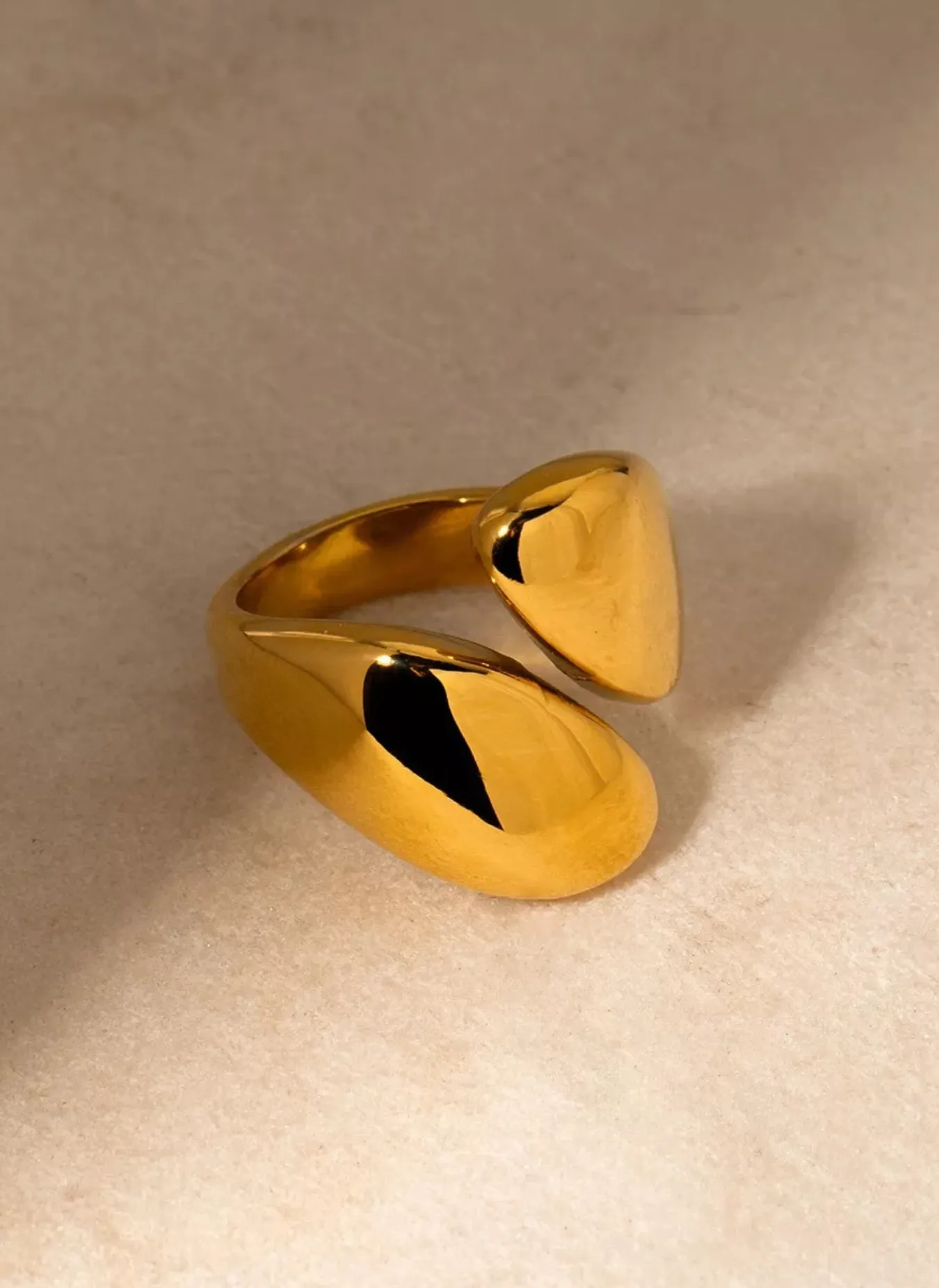 Stainless Steel Bypass Ring sold by Rebdolls