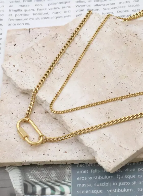 18K Gold-Plated Double Layered Necklace sold by Rebdolls