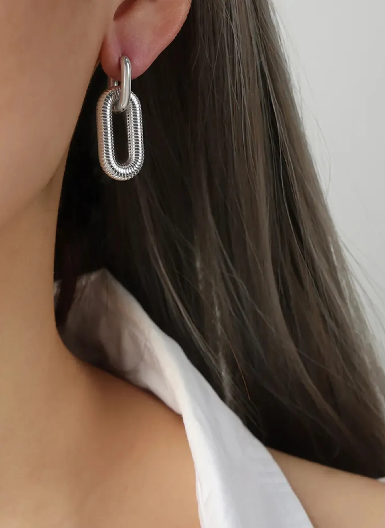Titanium steel Dangle Earrings sold by Rebdolls product image thumbnail 2