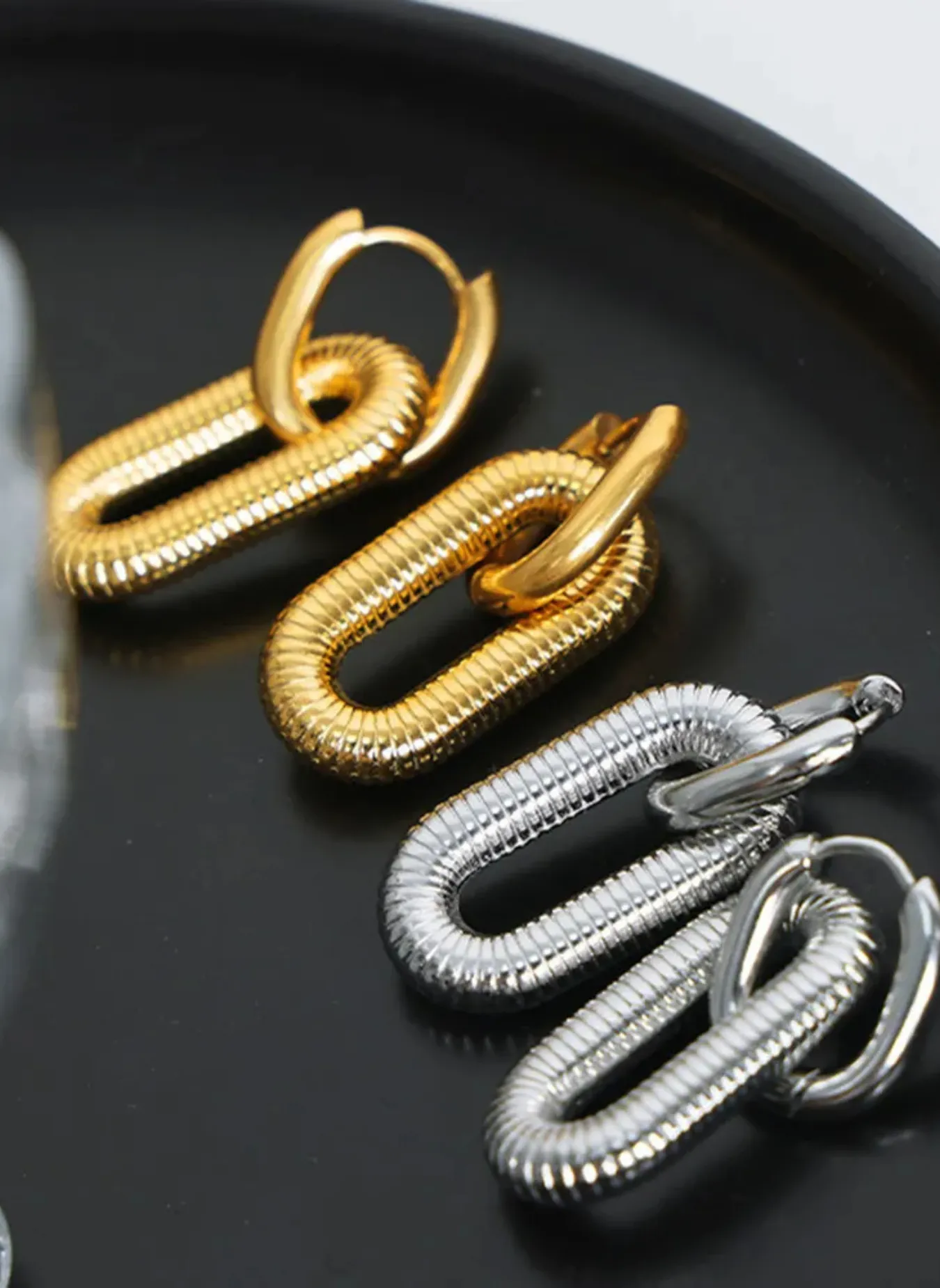 Titanium steel Dangle Earrings sold by Rebdolls product image thumbnail 3