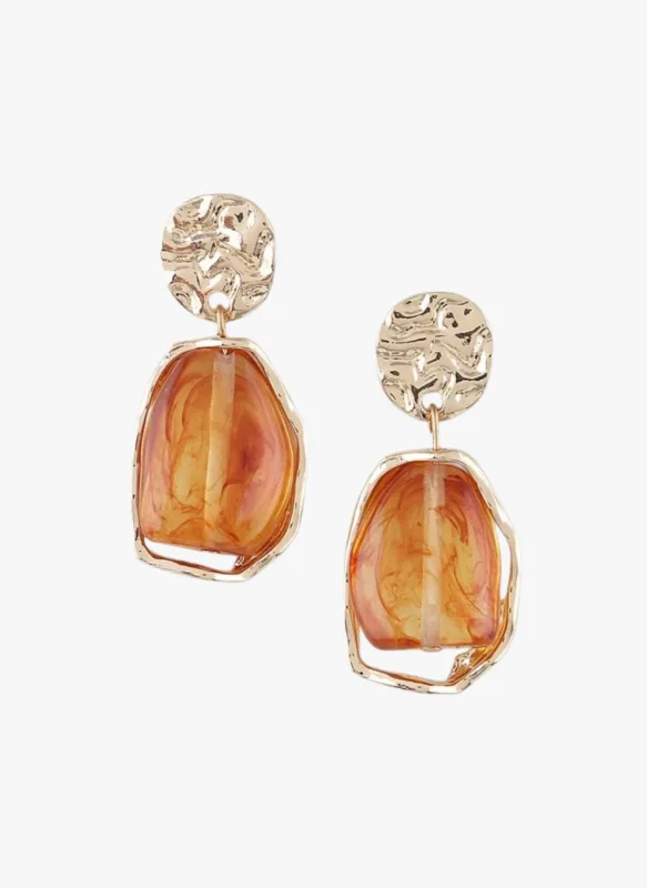Acrylic Drop Fashion Earrings made by Rebdolls