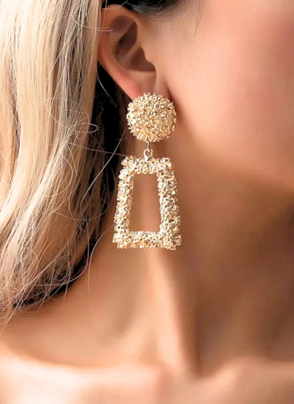 Geometric Dangle Earrings made by Rebdolls