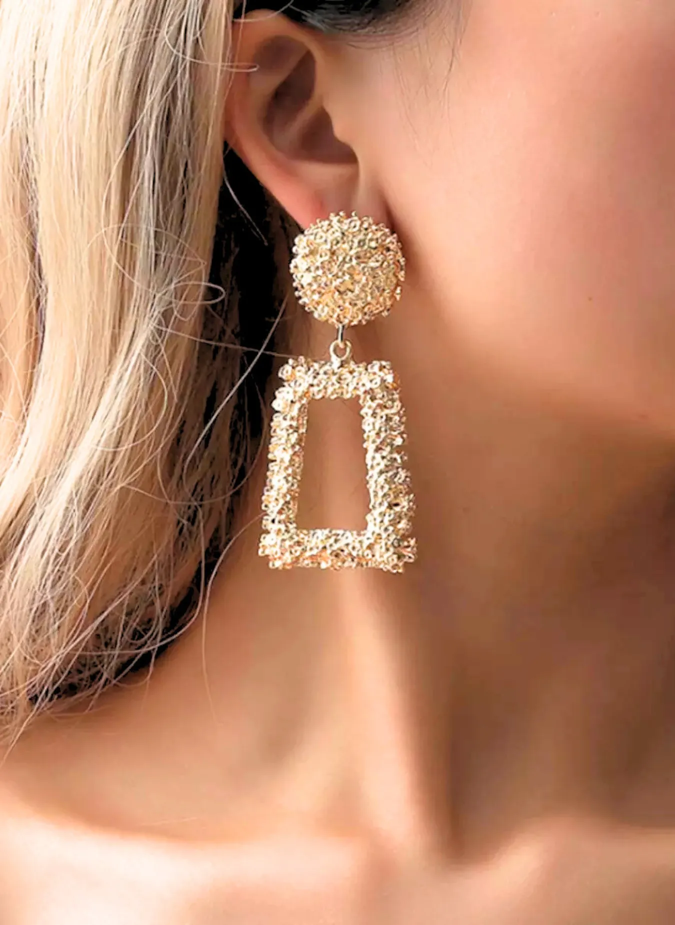 Geometric Dangle Earrings sold by Rebdolls