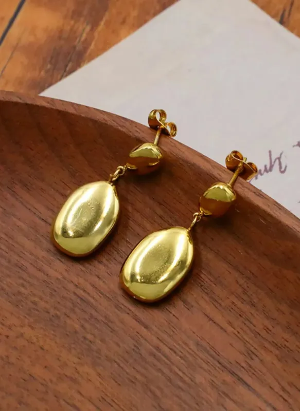 18K Gold-Plated Drop Earrings made by Rebdolls