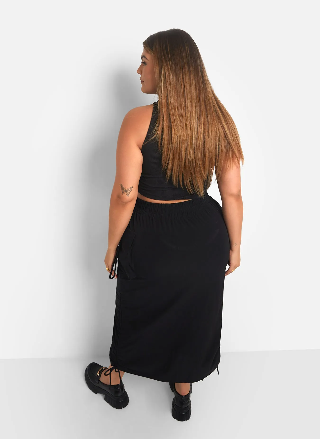 All Over Again Turtleneck Sleeveless Crop Top sold by Rebdolls product image thumbnail 4