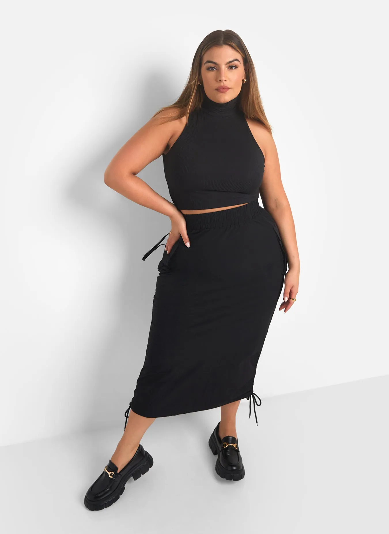 All Over Again Turtleneck Sleeveless Crop Top sold by Rebdolls product image thumbnail 3