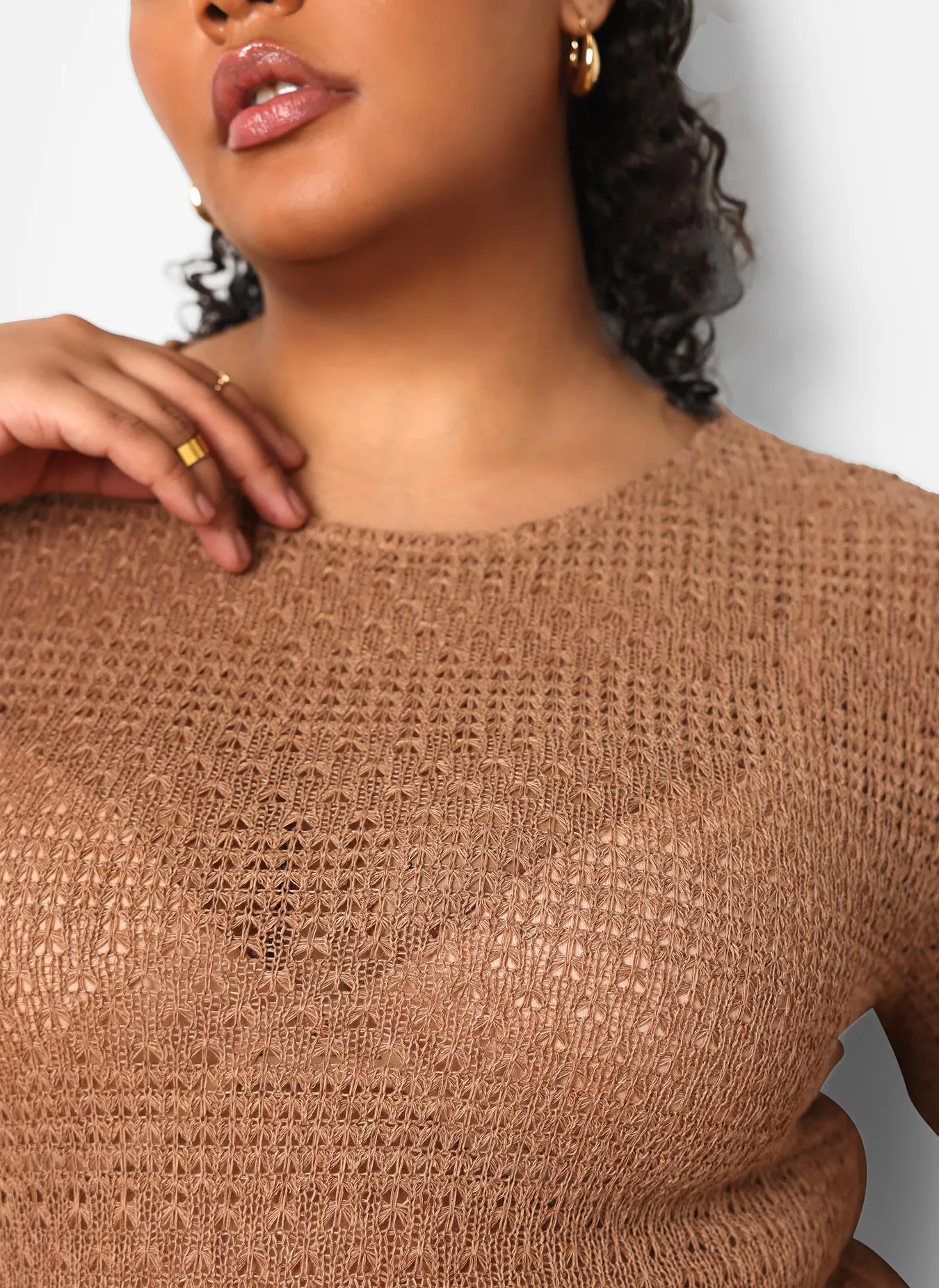 Persia Knit Double Slit Maxi Slip Dress - Taupe sold by Rebdolls product image thumbnail 3