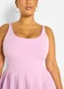 Martie Pleated Skater Mini Dress - Lilac sold by Rebdolls