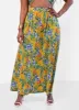 Bon Voyage Tropical Print Skater Skirt sold by Rebdolls