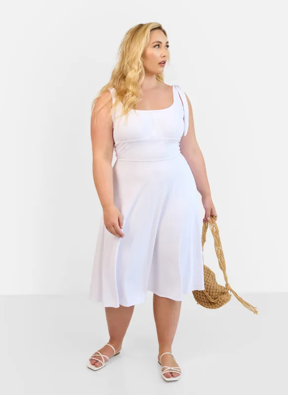 Blanca Peasant Top Mdi Skater Dress sold by Rebdolls
