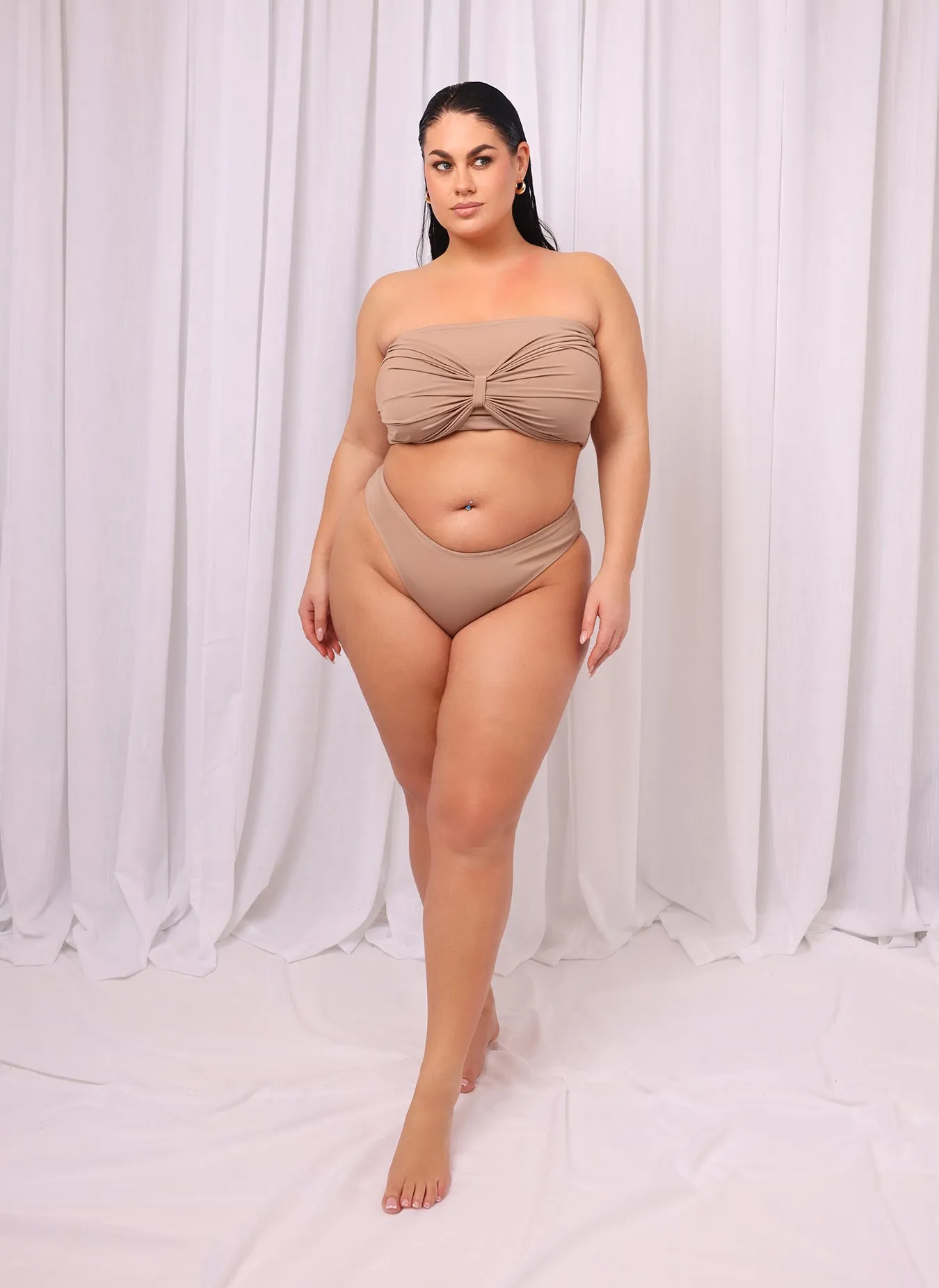 Danica Brazilian Cut Swim Bottom - Taupe sold by Rebdolls product image thumbnail 4