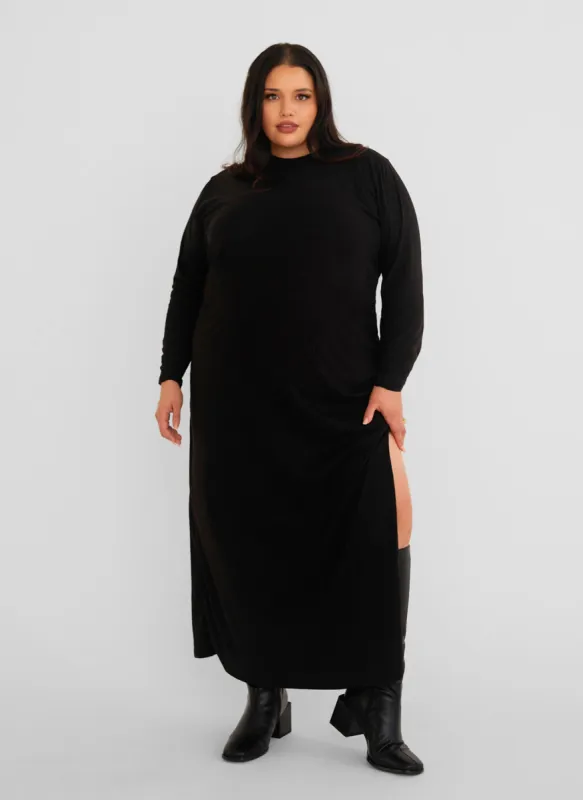 Essential Ribbed Maxi Bodycon Dress W. Slit sold by Rebdolls