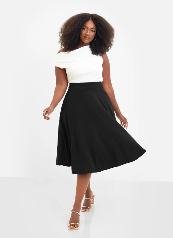 Essential Midi Skater Skirt sold by Rebdolls
