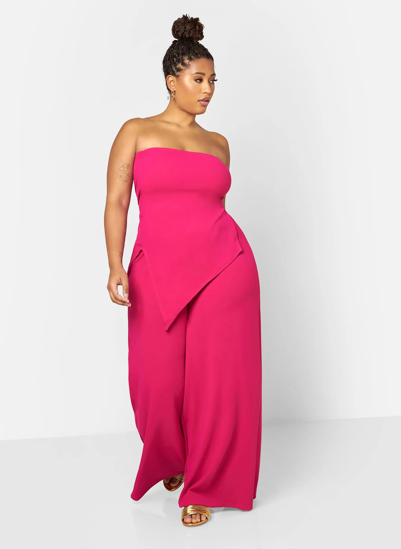 Layla Wide Leg Scuba Pants sold by Rebdolls product image thumbnail 2