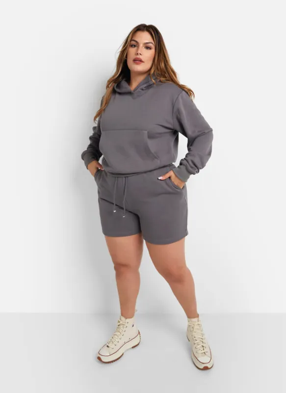 Keegan Terry Drawstring Shorts W. Pockets - Charcoal Gray sold by Rebdolls