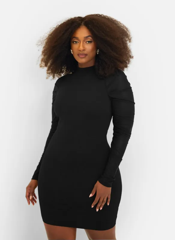 Believe Me Mesh Long Sleeve Mini Bodycon Dress sold by Rebdolls