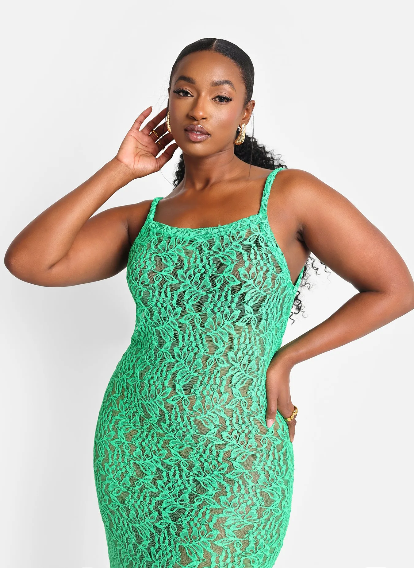 Nora Lace Maxi Slip Dress sold by Rebdolls product image thumbnail 3