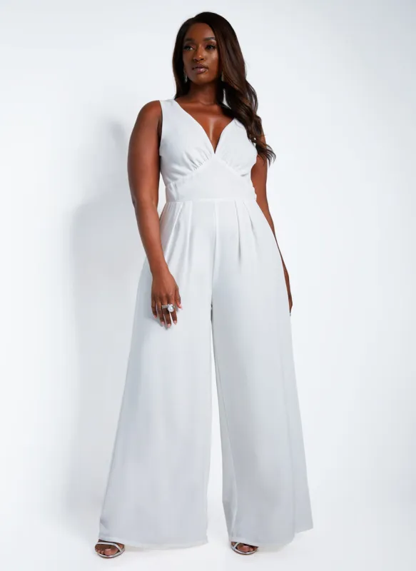 Indira Wide Leg Jumpsuit sold by Rebdolls