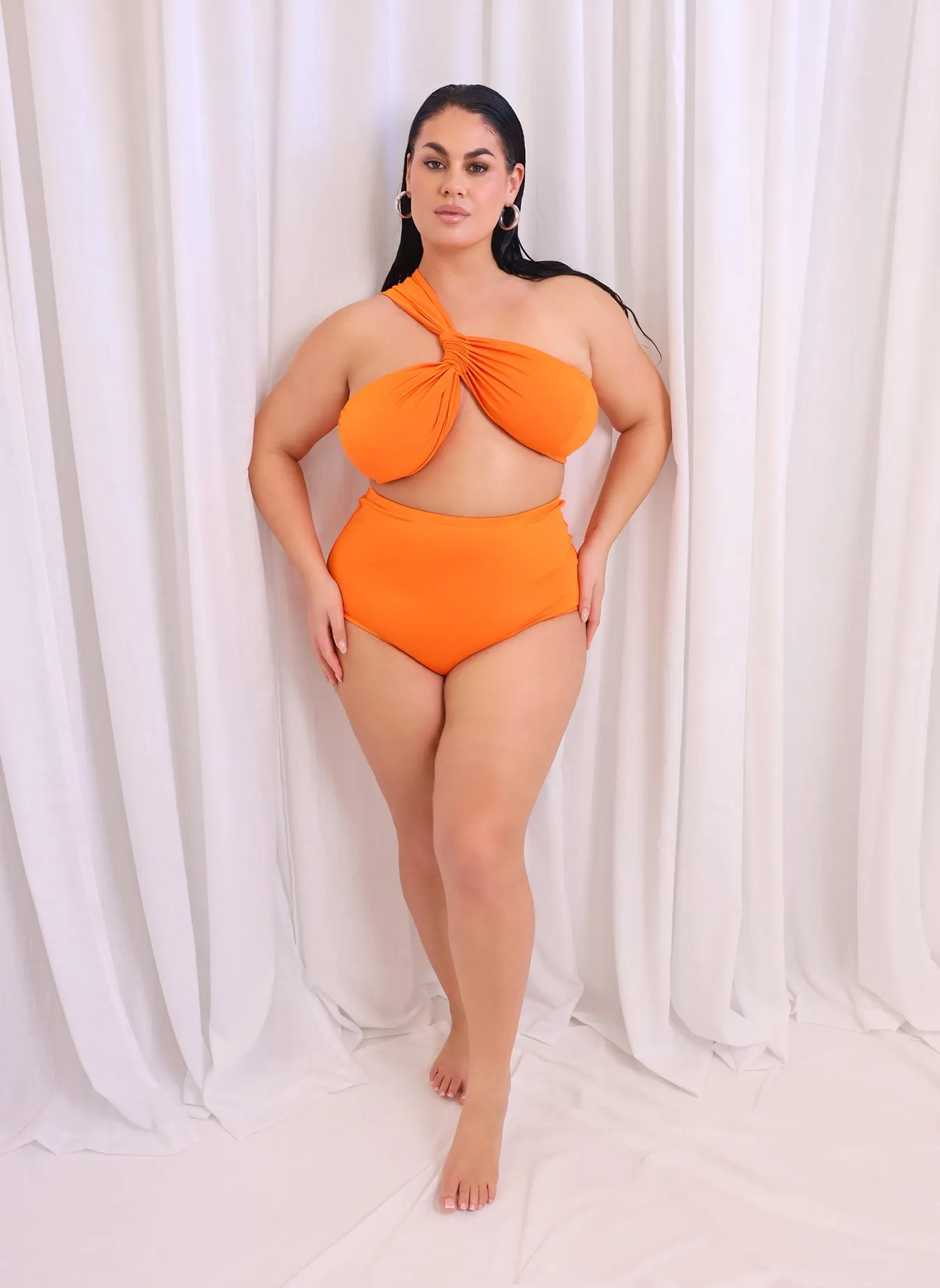 Aqua High Waist Bikini Bottom sold by Rebdolls product image thumbnail 2