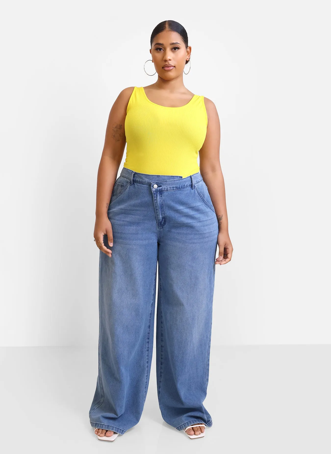 Essential Ribbed Tank Top - Yellow sold by Rebdolls product image thumbnail 4