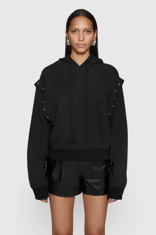 Jessie Stud Hoodie sold by Rebecca Minkoff