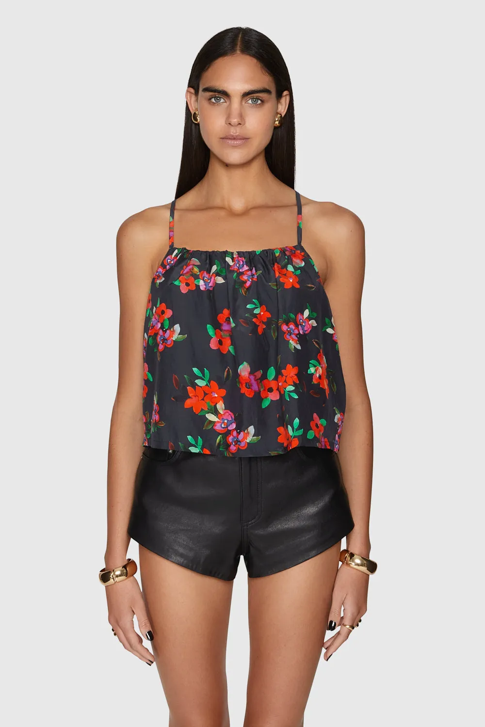 Gathered Tank Top sold by Rebecca Minkoff
