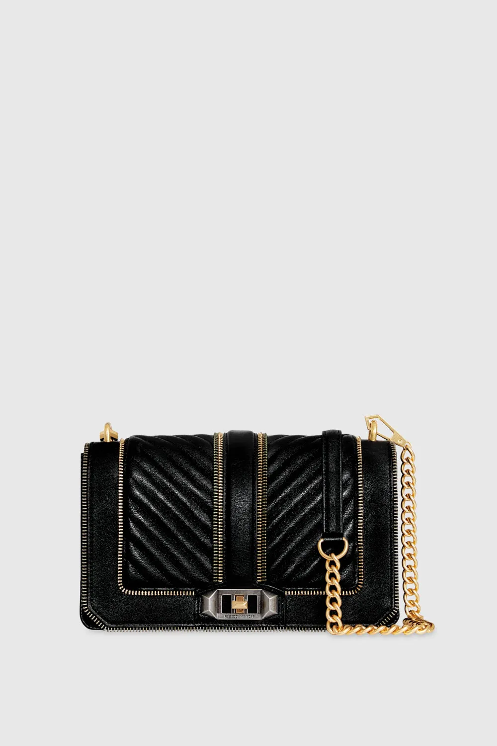 Chevron Quilted Zip Love Crossbody sold by Rebecca Minkoff
