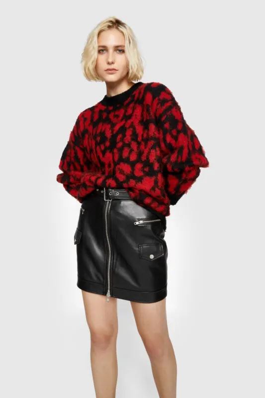 Gordon Leopard Sweater sold by Rebecca Minkoff