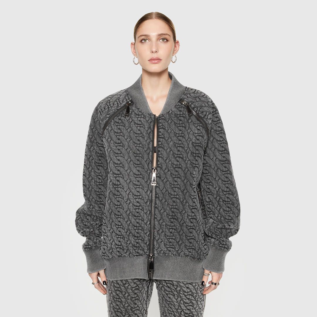Marley Chain Quilt Oversized Bomber sold by Rebecca Minkoff product image thumbnail 4