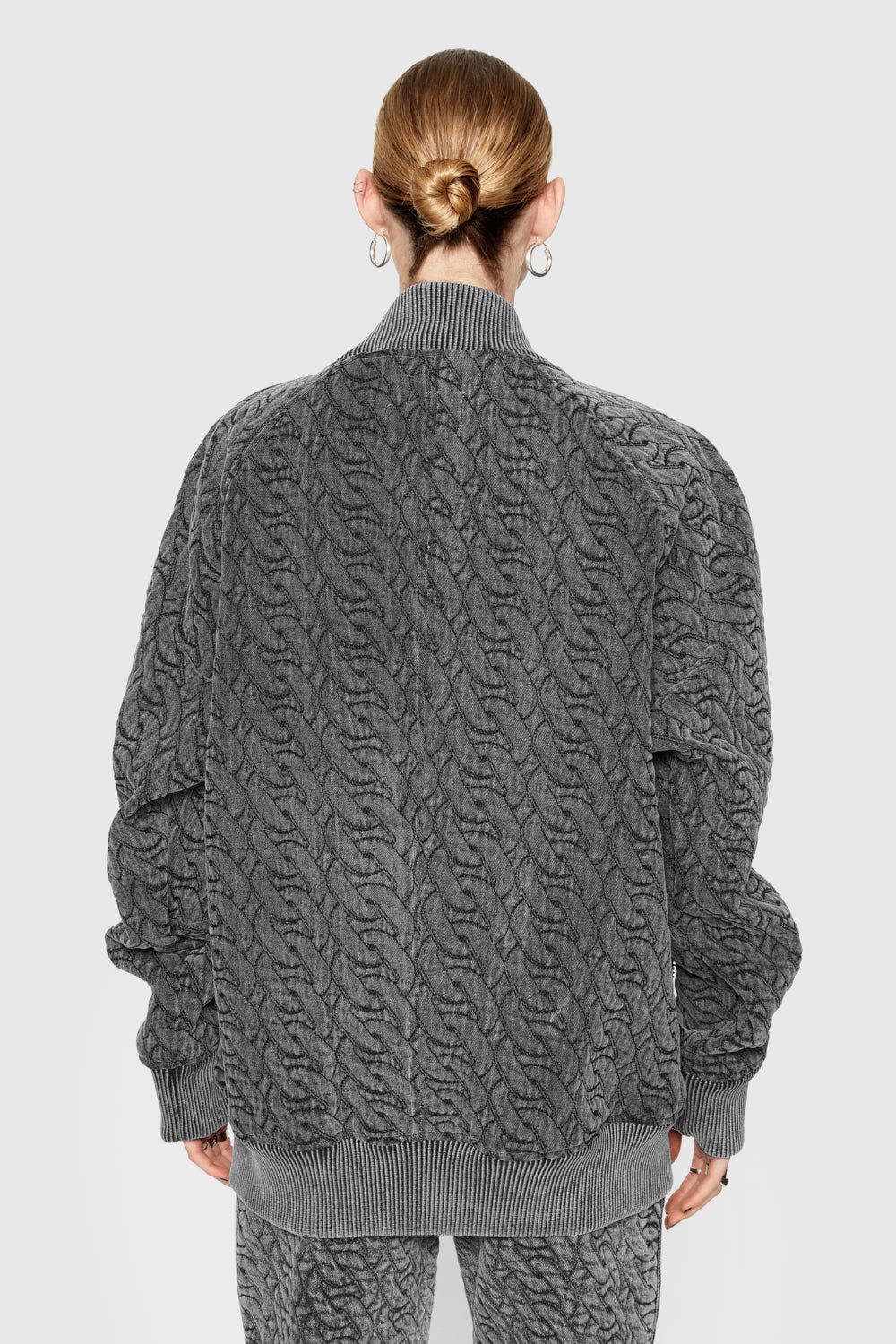 Marley Chain Quilt Oversized Bomber sold by Rebecca Minkoff product image thumbnail 3