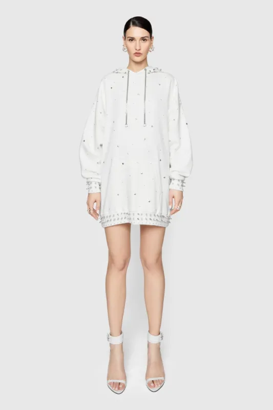 Downtown Studded Sweatshirt Dress made by Rebecca Minkoff