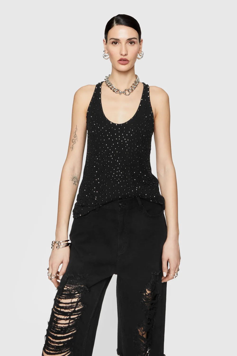Edie Embellished Tank sold by Rebecca Minkoff