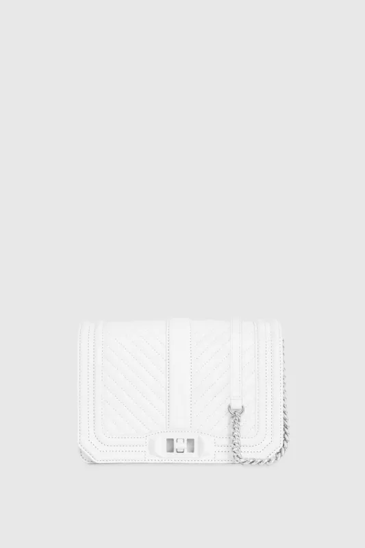 Chevron Quilted Small Love Crossbody sold by Rebecca Minkoff