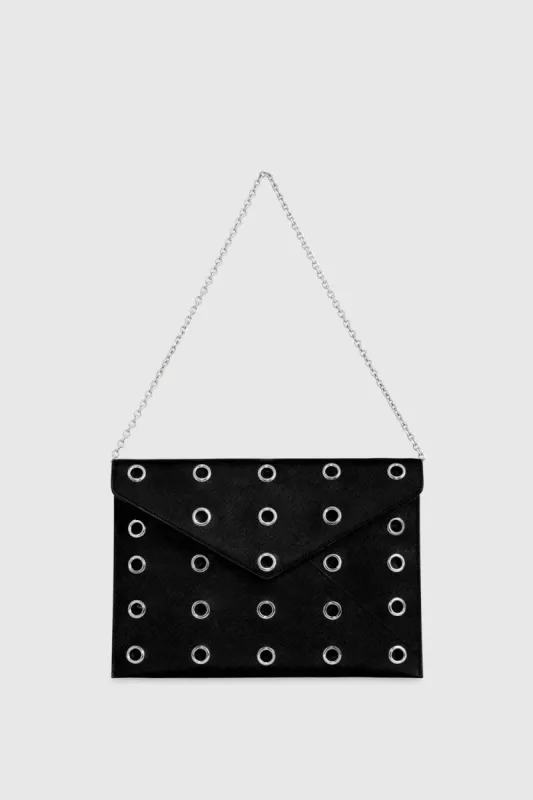 Leo Clutch With Chain And Grommets sold by Rebecca Minkoff