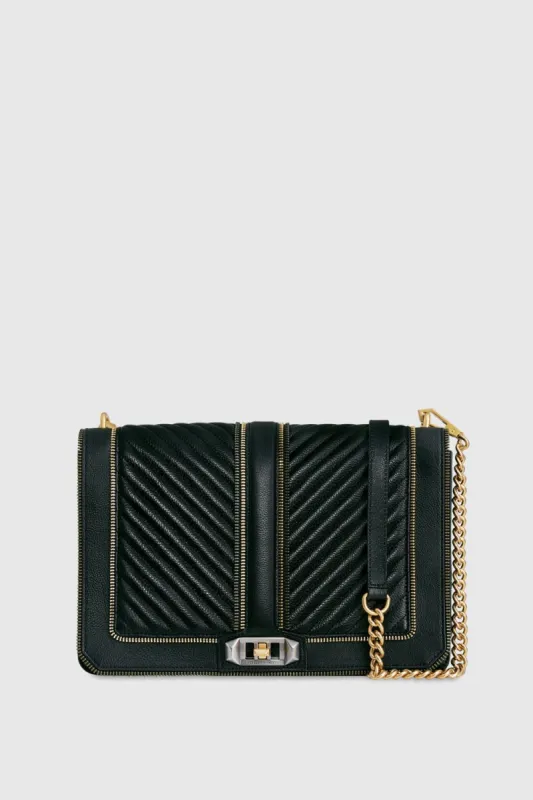 Chevron Quilted Zip Jumbo Love Crossbody sold by Rebecca Minkoff
