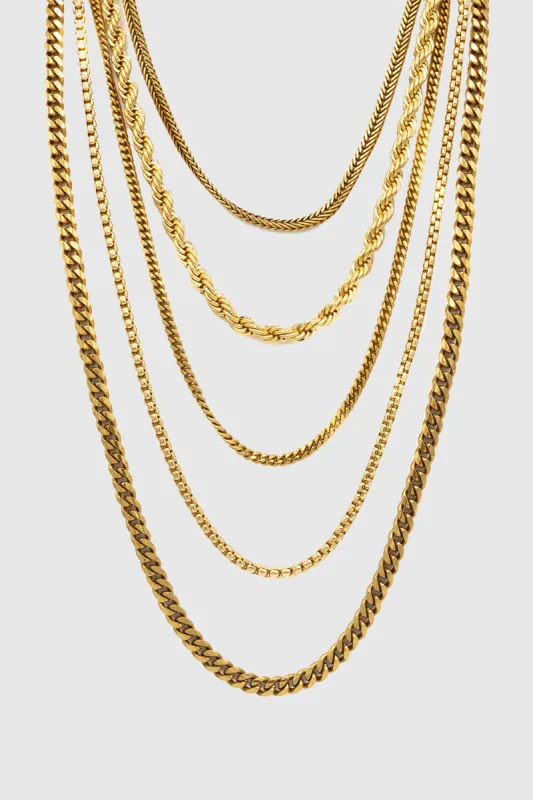 Mixed Chain Collar Necklace sold by Rebecca Minkoff
