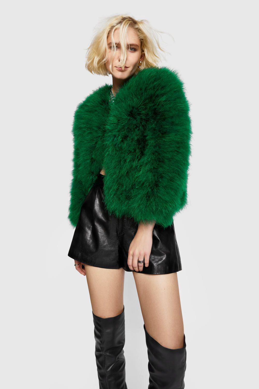 Pacha Feather Jacket sold by Rebecca Minkoff product image thumbnail 5