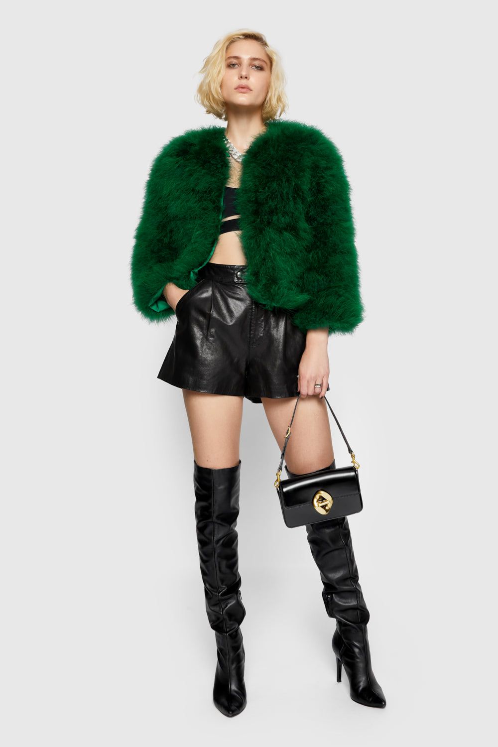 Pacha Feather Jacket sold by Rebecca Minkoff