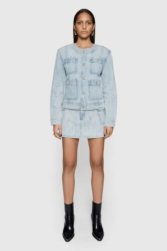 Jodie Denim Mini Skirt sold by Rebecca Minkoff
