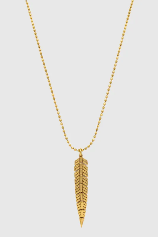 Feather Pendant Necklace sold by Rebecca Minkoff