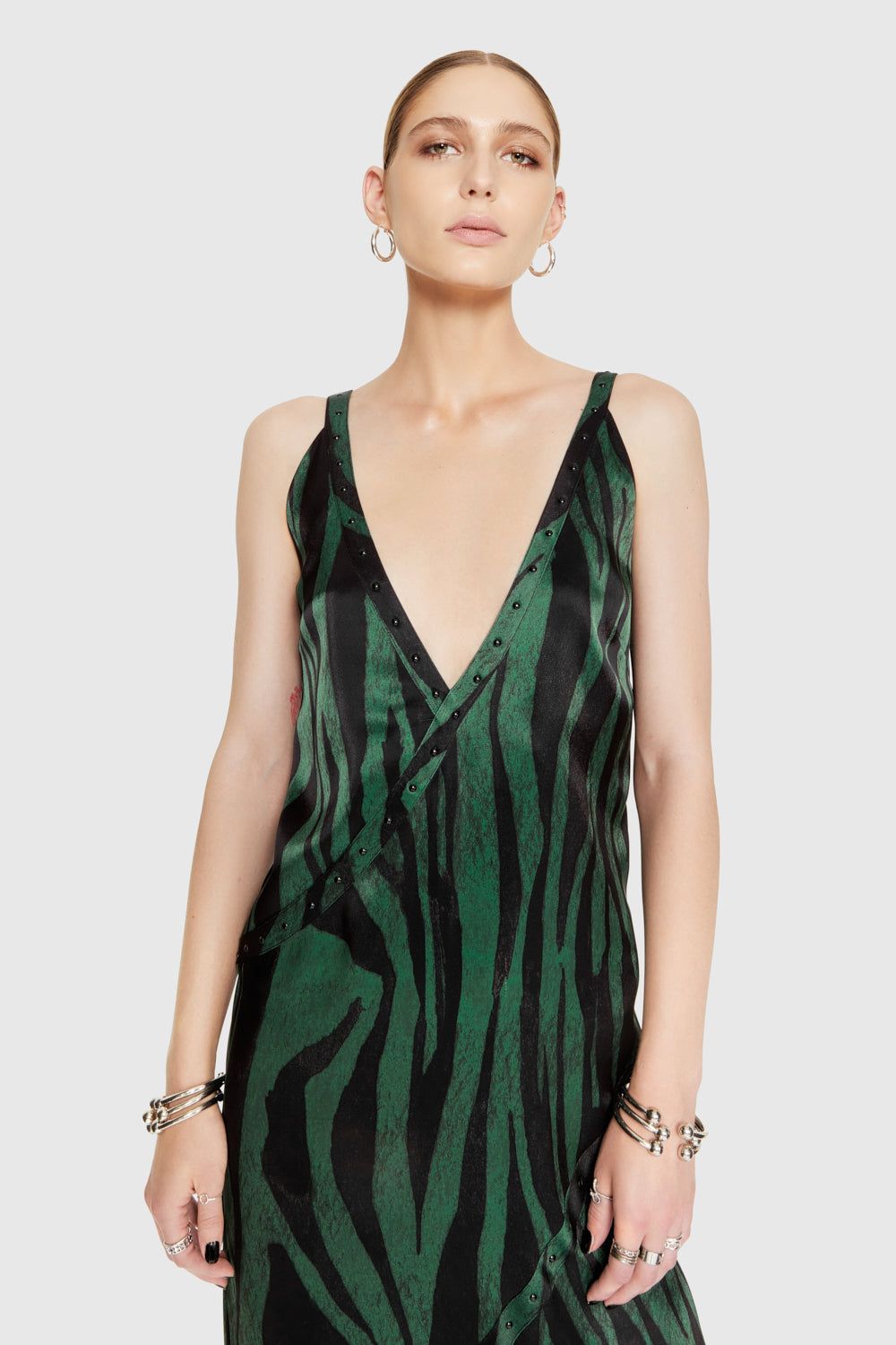 Camilla Studded Printed Maxi Dress sold by Rebecca Minkoff product image thumbnail 2