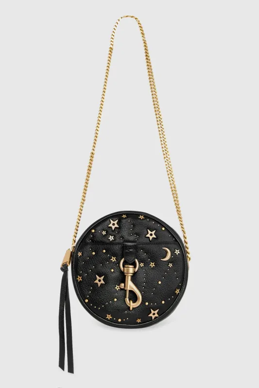 Edie Circle Crossbody with Celestial Studs sold by Rebecca Minkoff