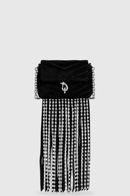 Edie Micro Crossbody With Crystal Fringe sold by Rebecca Minkoff