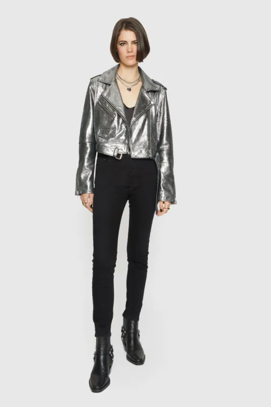 Cropped Jett Moto Jacket sold by Rebecca Minkoff