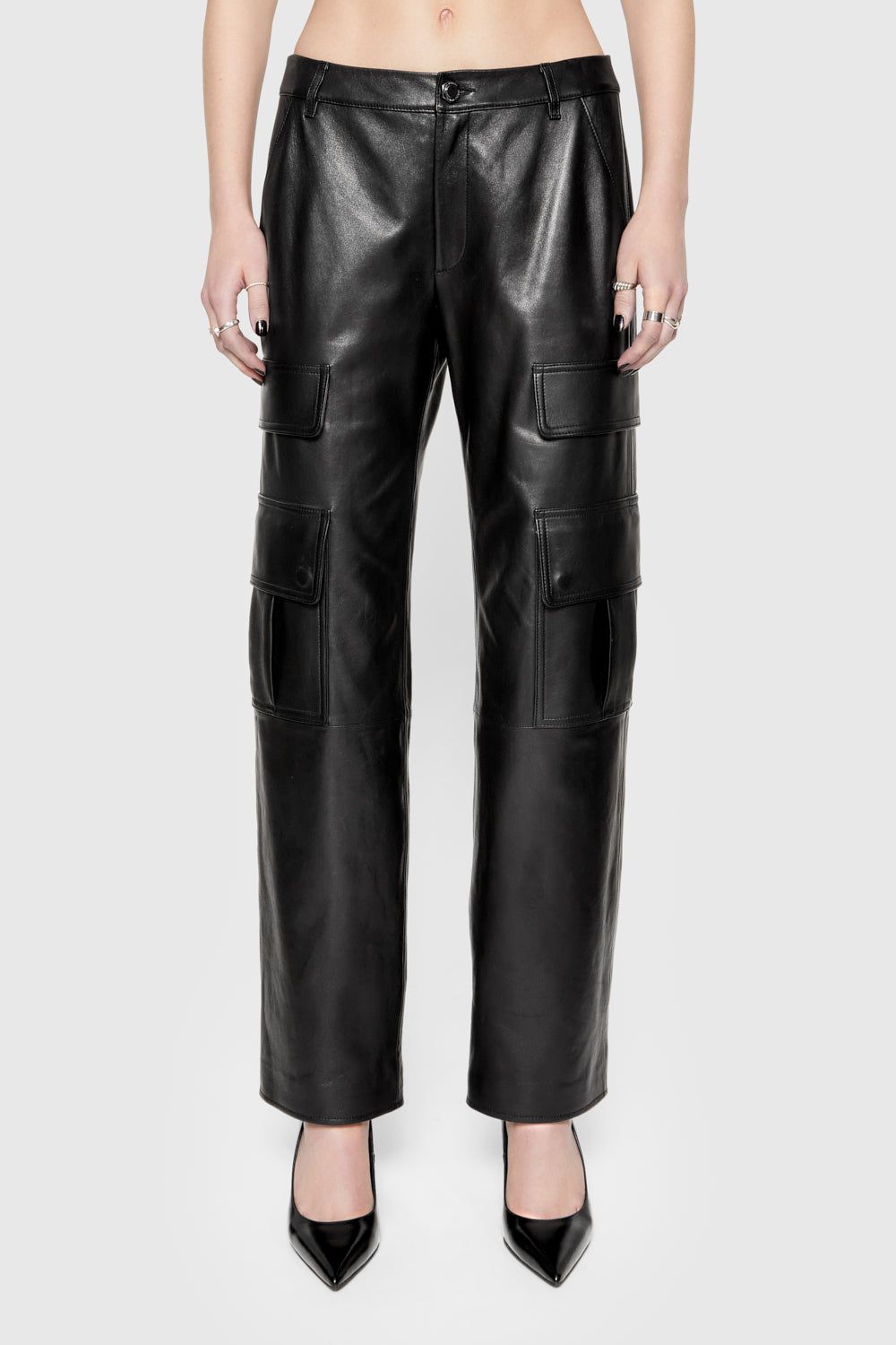 Bowie Leather Cargo Pant sold by Rebecca Minkoff product image thumbnail 3