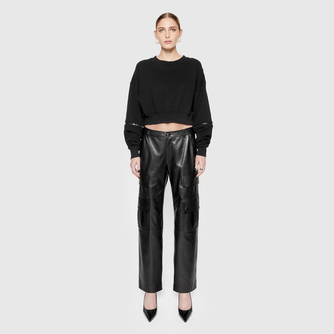 Bowie Leather Cargo Pant sold by Rebecca Minkoff product image thumbnail 4
