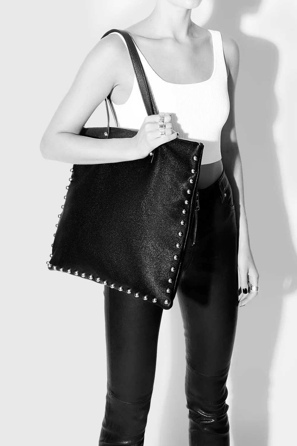 Milan Tote With Studs sold by Rebecca Minkoff product image thumbnail 4