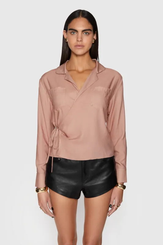 Wrap Shirt sold by Rebecca Minkoff