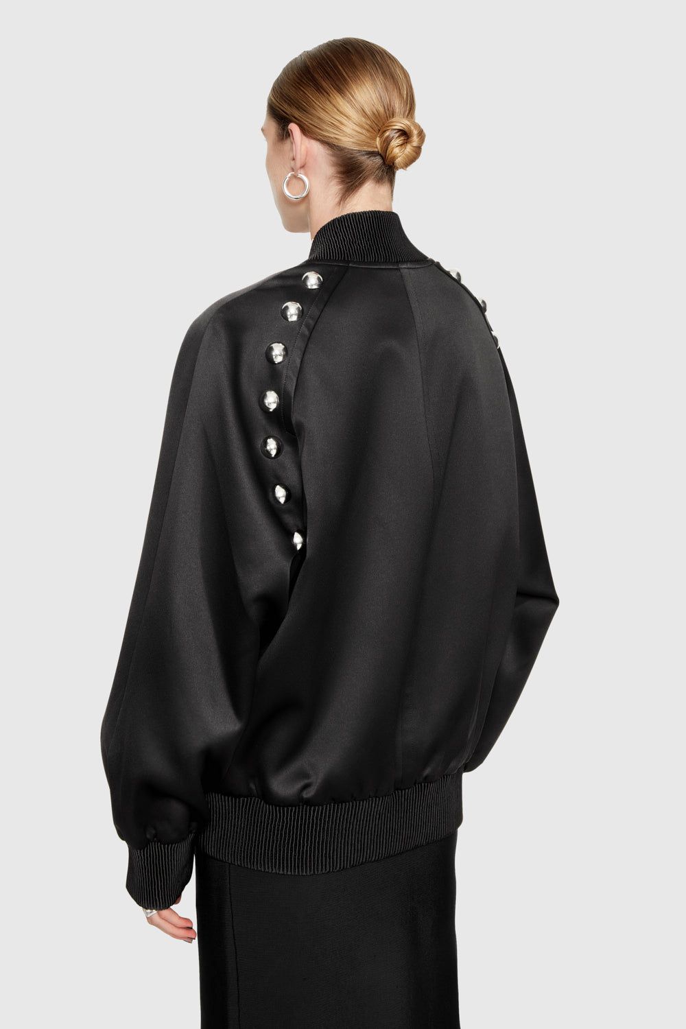 Dylan Satin Oversized Bomber sold by Rebecca Minkoff product image thumbnail 4