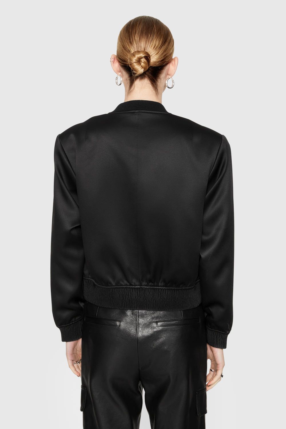 Lucy Satin Bomber sold by Rebecca Minkoff product image thumbnail 3